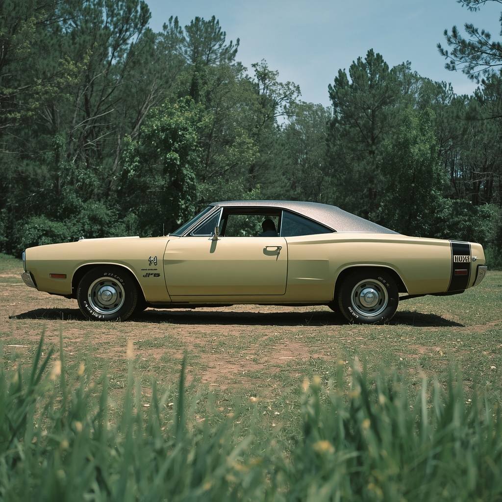 1970 Dodge Challenger with classic tires