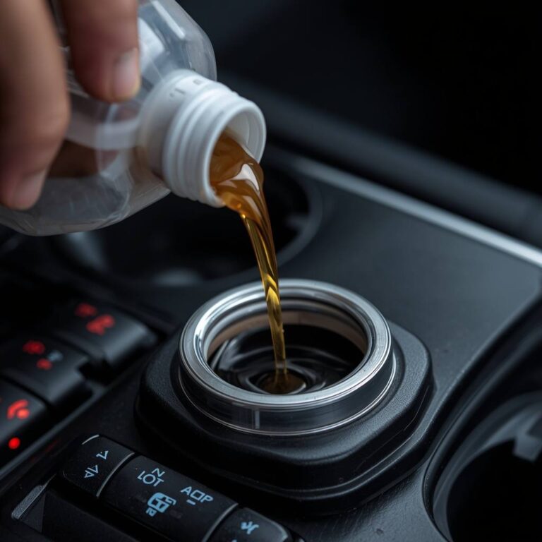 Car transmission fluid dipstick showing a low transmission fluid level